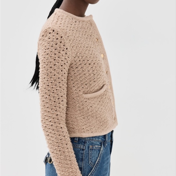 STAUD Staud Lisson Jacket, Tan Camel, size S - Picture 3 of 11